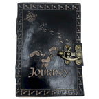 1x Agendă din Piele - Hârtie Simplă - „Călătorie” (18x13cm) - Tan închis (46,41 RON)