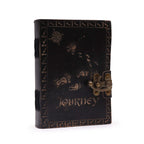1x Agendă din Piele - Hârtie Simplă - „Călătorie” (18x13cm) - Tan închis (46,41 RON)
