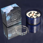 Lumânare cu Cristale și Brățară cu Pietre Prețioase pentru Zodia Rac