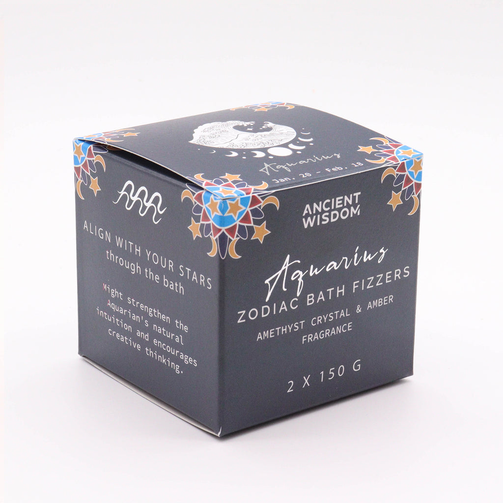 Set de Bombe de Baie Zodiac cu Horoscop - Vărsător