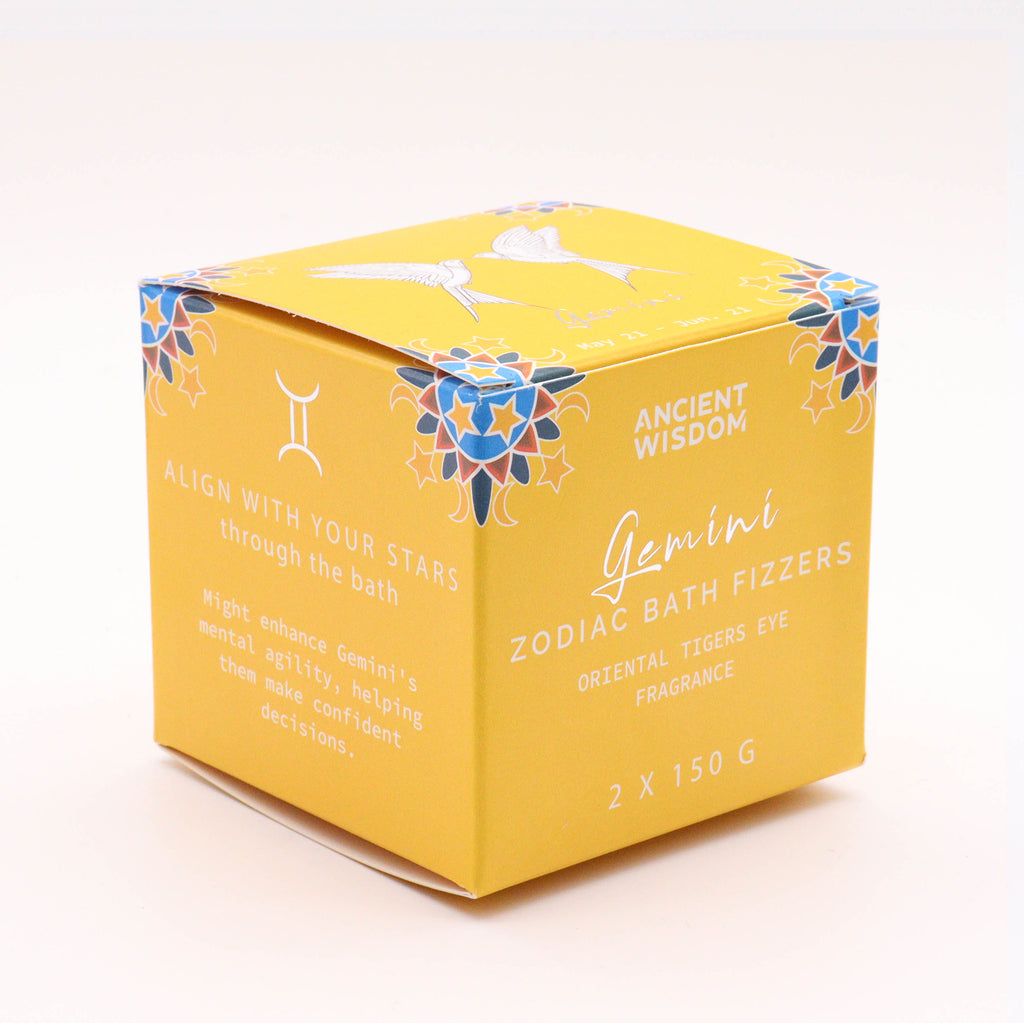 Set de Bombe de Baie Zodiac cu Horoscop - Gemeni