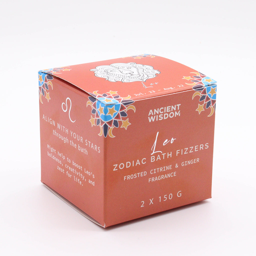 Set de Bombe de Baie Zodiac cu Horoscop - Leu