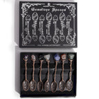 1x Set de 7 Linguri Magice din Bronz cu Pietre Prețioase (47,43 RON)