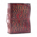 Agendă din Piele cu Margini Neregulate (12,9 cm) – Every Day May Not Be Good