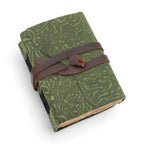Agendă din Piele cu Margini Neregulate (12,9 cm) – Model Green Maze