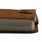 Agendă din Piele Embosată (13 cm) – Model Floral Bej – 200 pagini