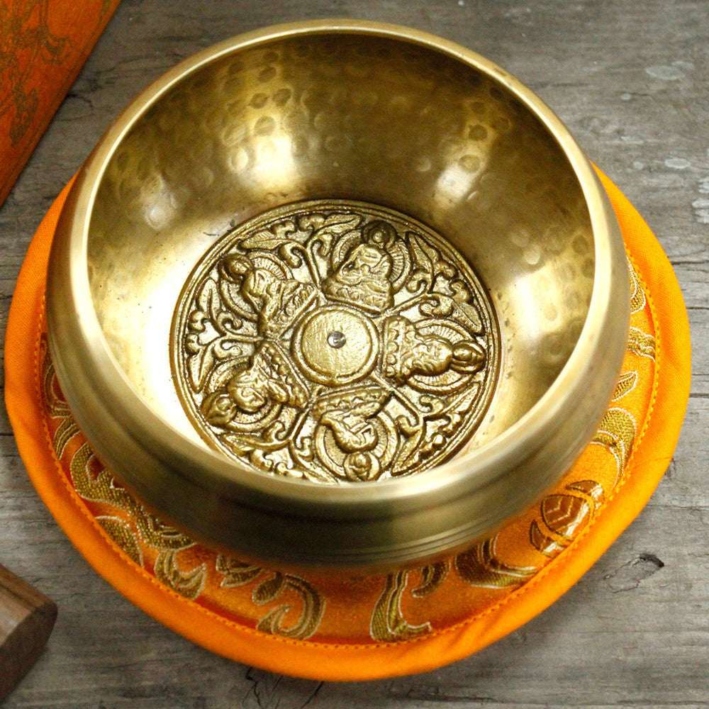 Set Vas Cântător Cinci Buddha 10 cm (min 400 gm)