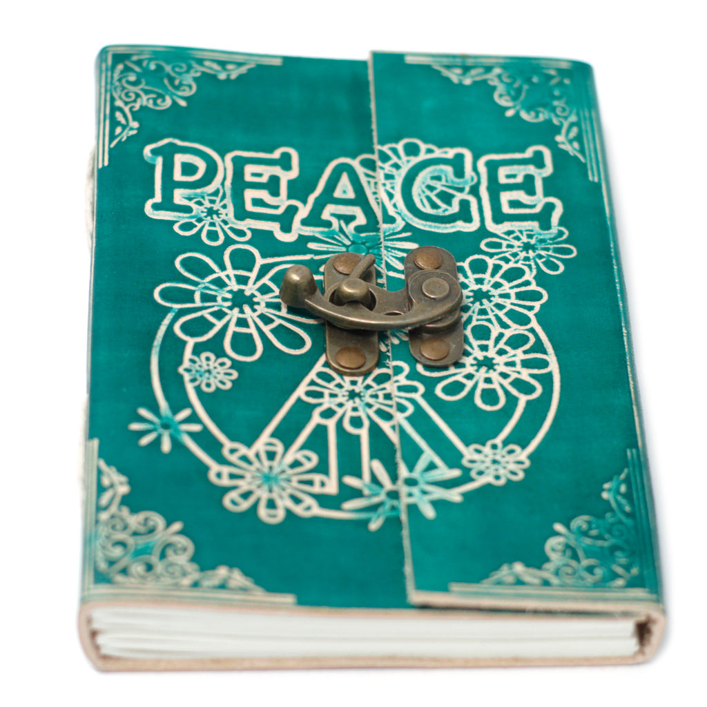 Agendă de Piele (13 cm) - Peace