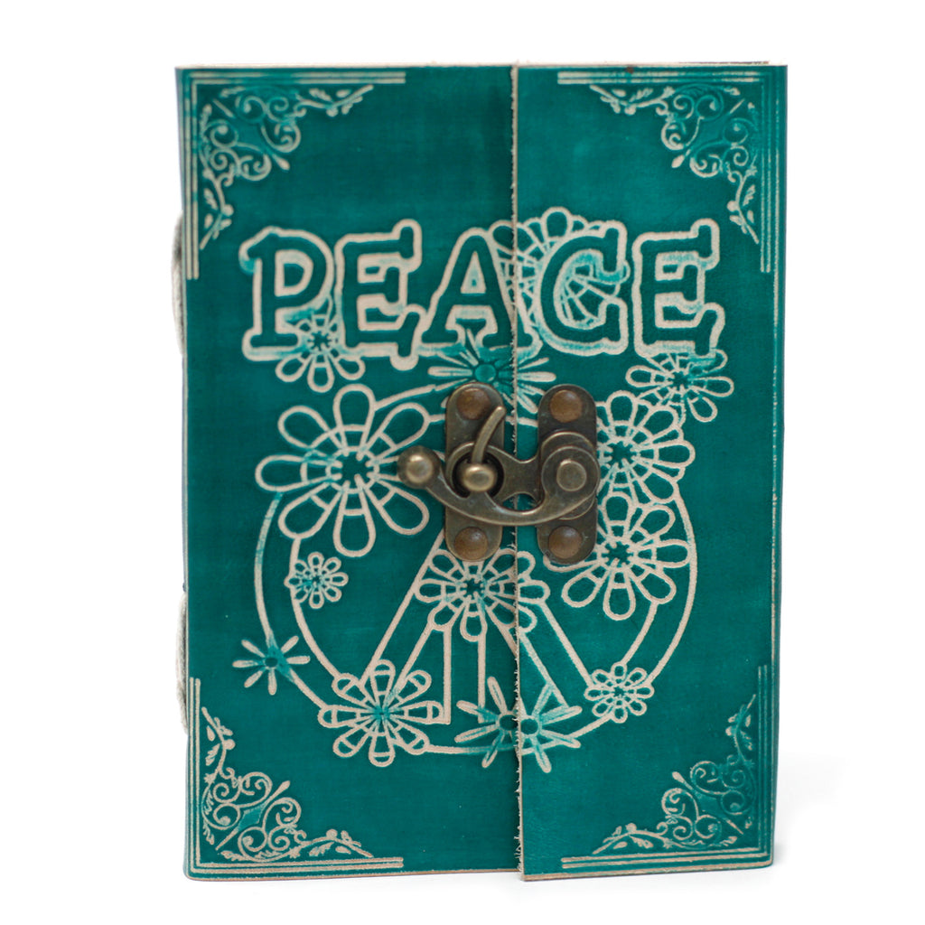 Agendă de Piele (13 cm) - Peace
