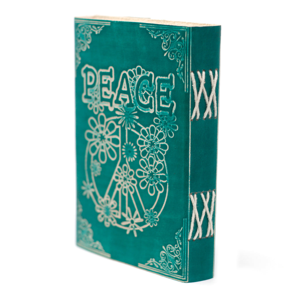 Agendă de Piele (13 cm) - Peace