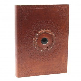 Agendă De Piele (12 cm) - Onix Negru