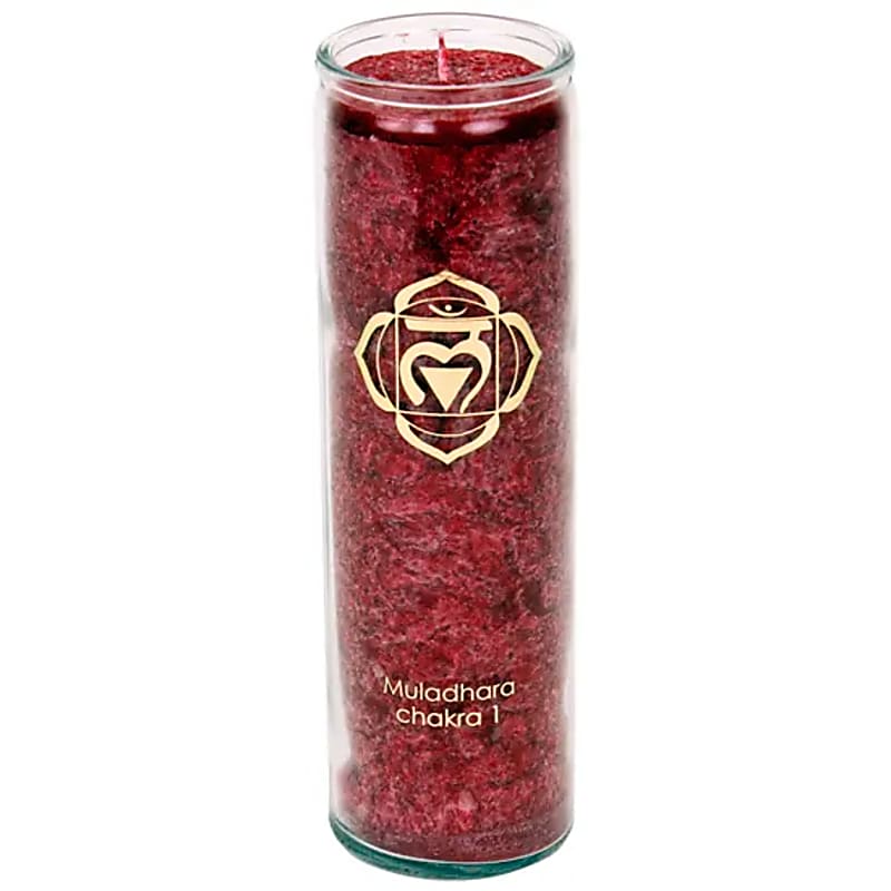 Aromatic Candle Stearin 1st Chakra 100 hours -- 21x6.5 cm