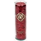 Aromatic Candle Stearin 1st Chakra 100 hours -- 21x6.5 cm
