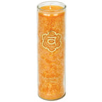 Aromatic Candle Stearin 2nd Chakra 100 hours -- 21x6.5 cm