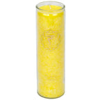Aromatic Candle Stearin 3rd Chakra 100 hours -- 21x6.5 cm