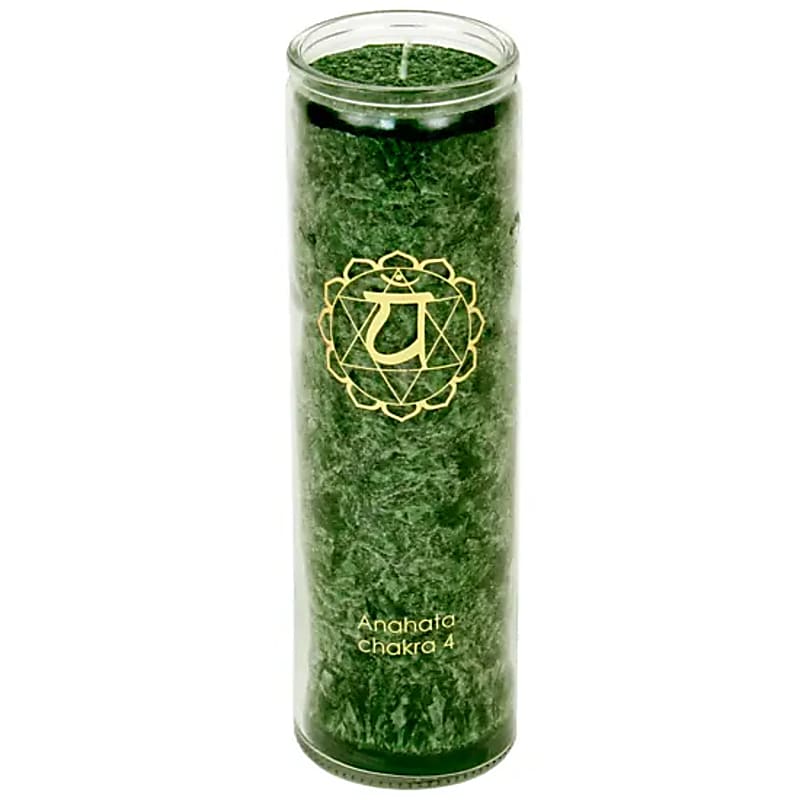 Aromatic Candle stearin 4th Chakra 100 hours -- 21x6.5 cm