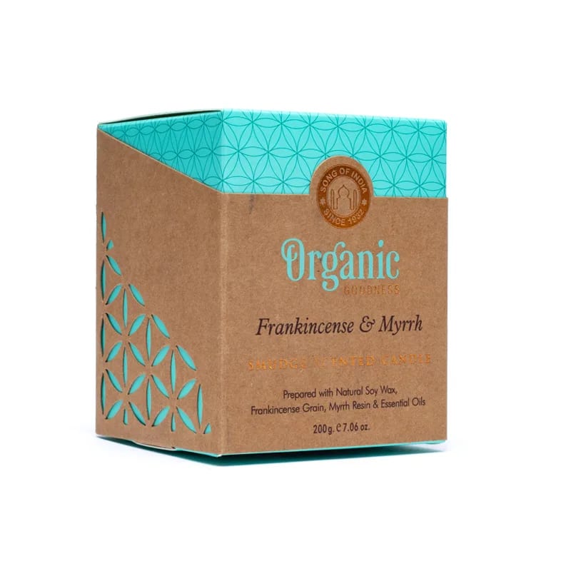 Organic Goodness scented candle Frankincense & Myrrh -- 200g