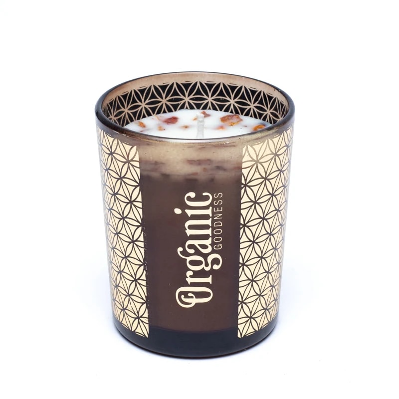 Organic Goodness scented candle Rose & Geranium -- 200g