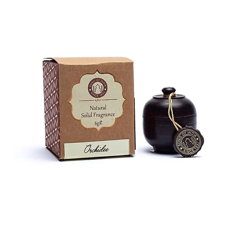 Fragrance cream Orchid in rosewood jar -- 6g