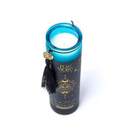 Manifestation candle Eye of Providence in glass with tassel -- 300g