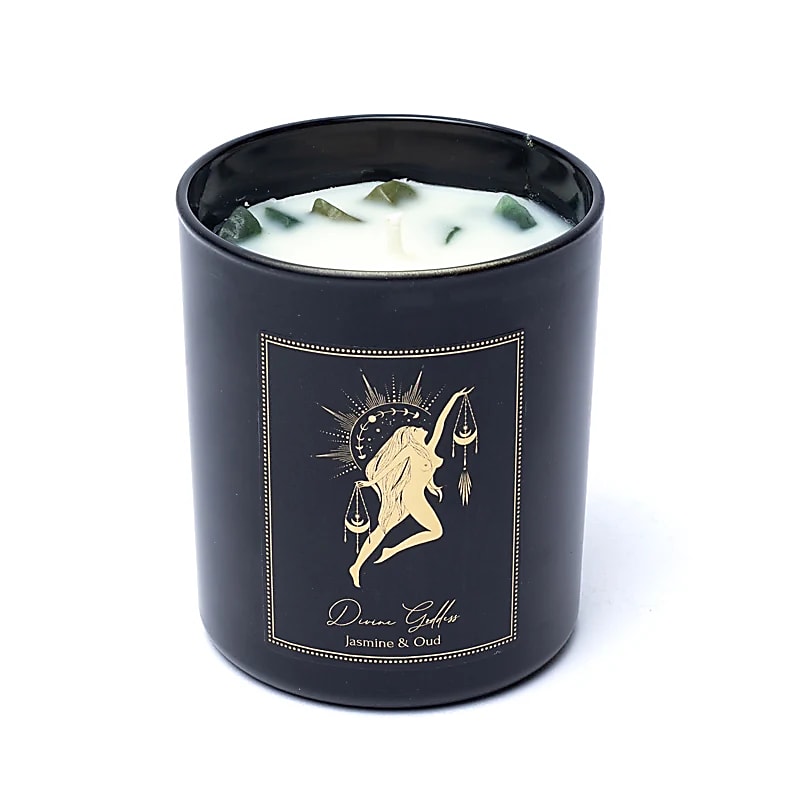 Manifestation candle Divine Goddess in glass with lid -- 200g