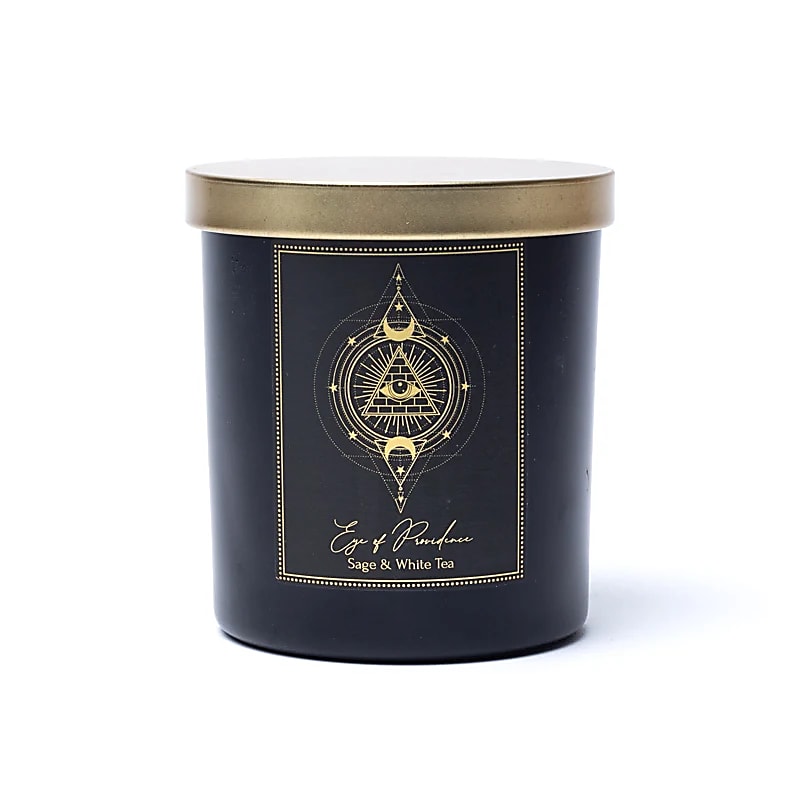 Manifestation candle Eye of Providence in glass with lid -- 200g