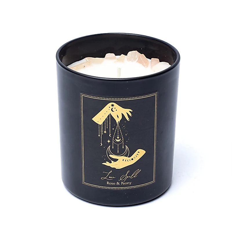 Manifestation candle Love Spell in glass with lid -- 200g