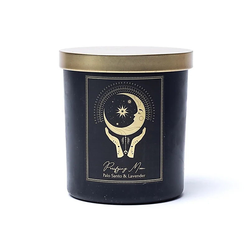 Manifestation candle Purifying Moon in glass with lid -- 200g