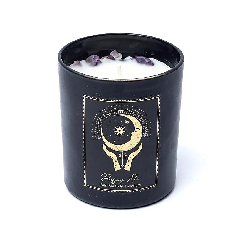 Manifestation candle Purifying Moon in glass with lid -- 200g