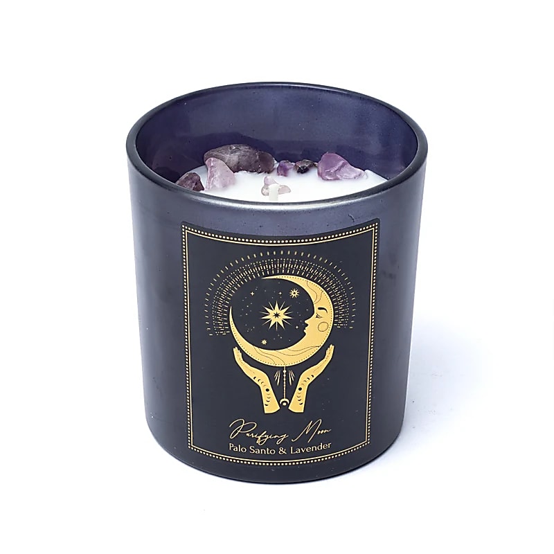 Manifestation candle Purifying Moon in glass -- 120g