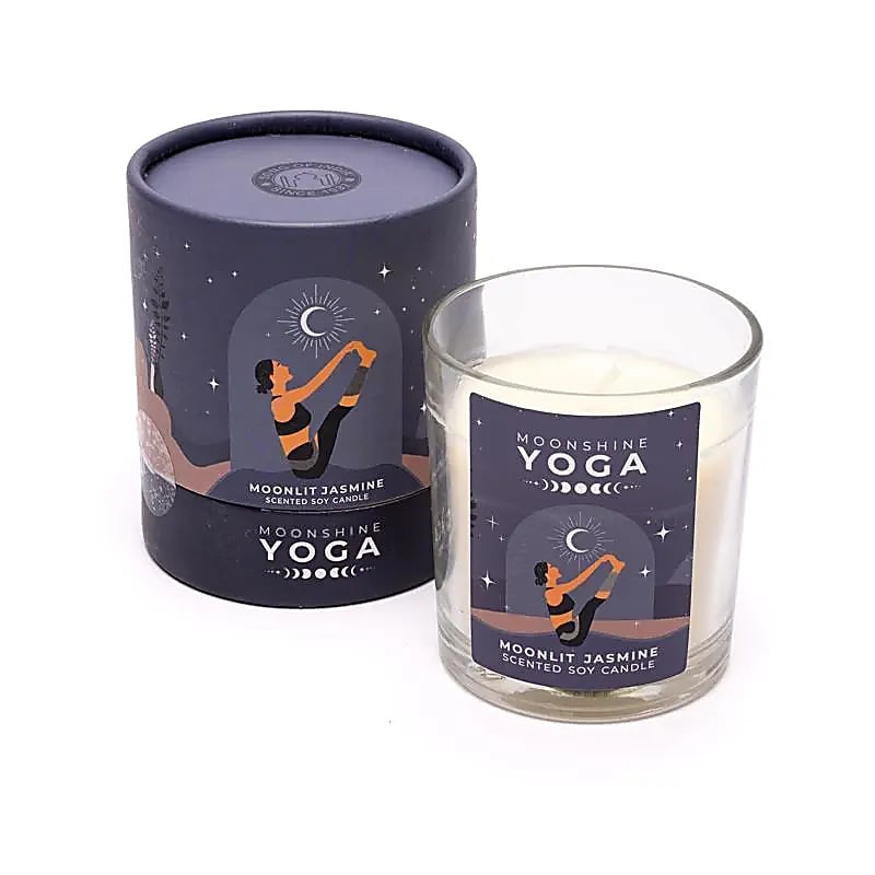 Moonshine Yoga soy wax candle Moonlit Jasmine -- 128g