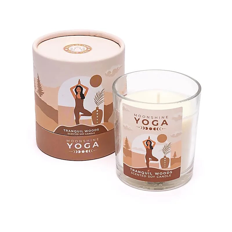 Moonshine Yoga soy wax candle Tranquil Woods -- 128g