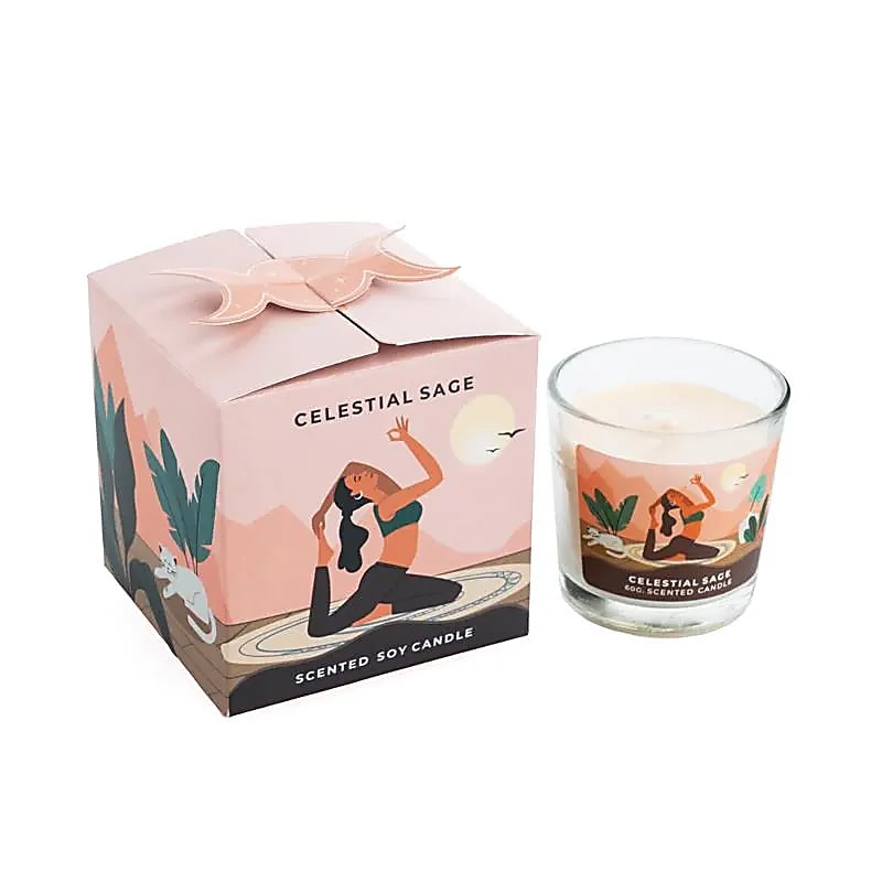 Moonshine Yoga soy wax candle Celestial Sage -- 60g