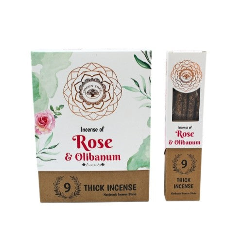 Green Tree Rose & Olibanum Botanical Incense
