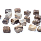 Brown aragonite tumbled stones A quality -- ±500g; ±2-3cm