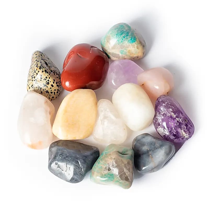 Mixed Brazil tumbled stones A quality -- ±5-8cm; ±5000g