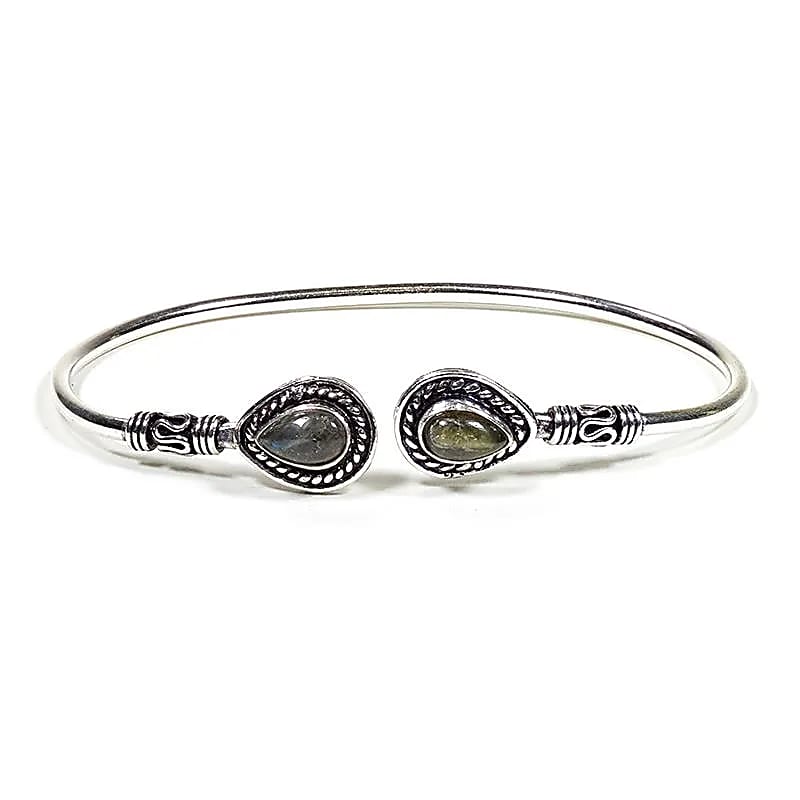 Bracelet with labradorite -- ±6.5cm
