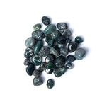 Moss agate tumbled stones A quality -- ±1,5-3,5cm; ±500g