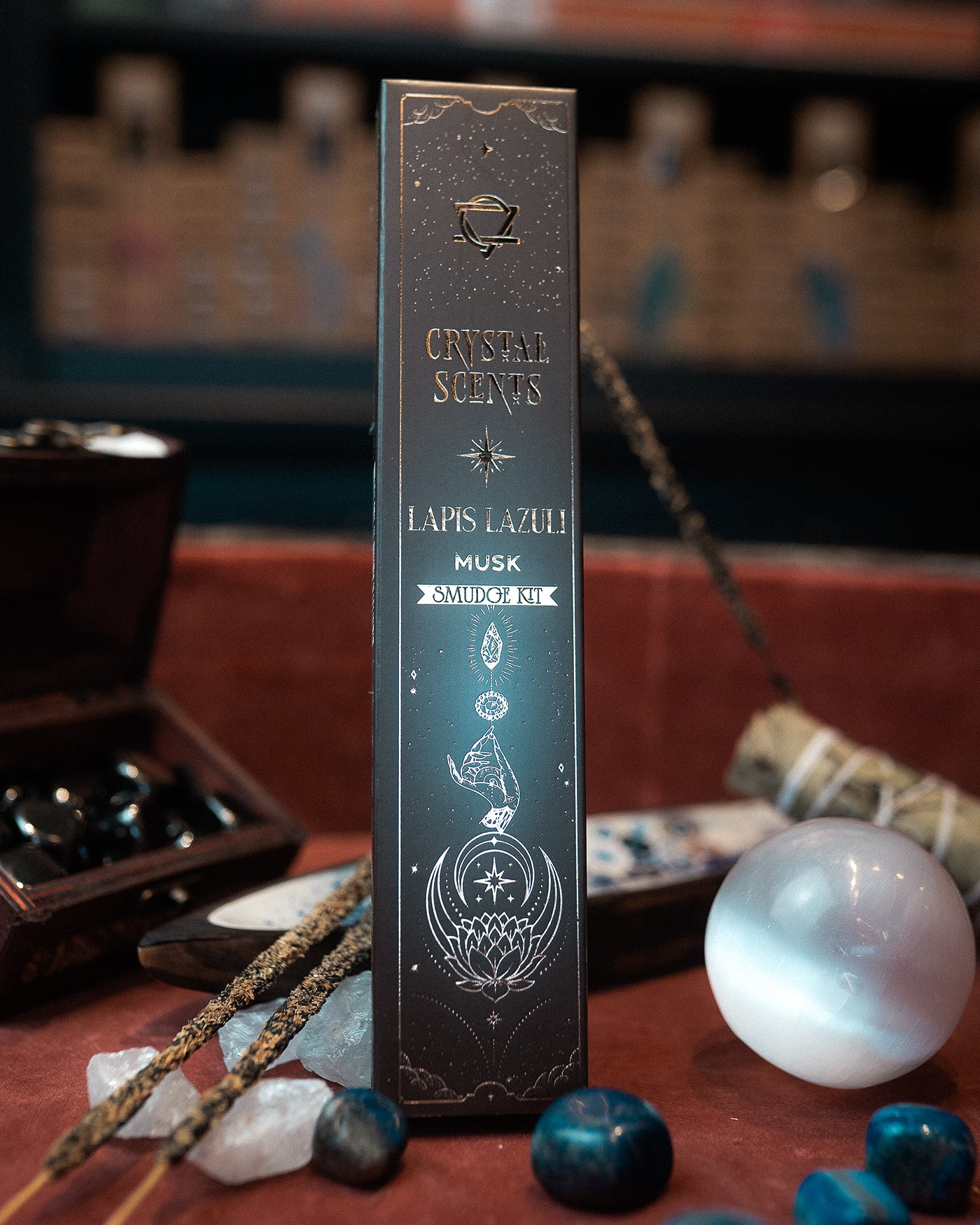 Bețișoare Parfumate cu Cristal de Lapis Lazuli – Mosc