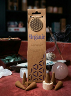 Conuri Parfumate Organice Lavandă + Suport Ceramic