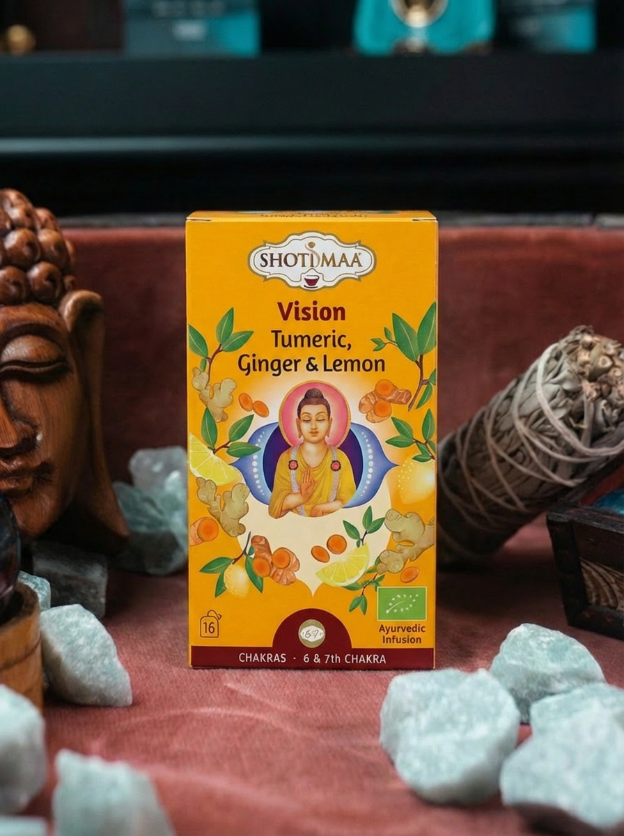 Ceai Organic Shoti Maa – Turmeric, Ghimbir & Lămâie