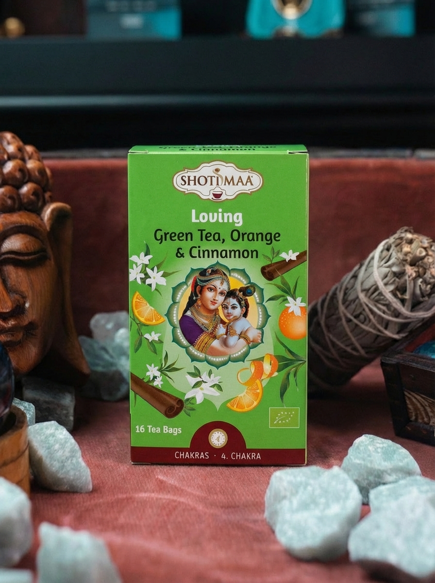 Ceai Organic Shoti Maa – Ceai Verde, Portocală & Scorțișoară