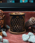 Aromafume – Suport pentru Uleiuri Esențiale „Flower of Life”