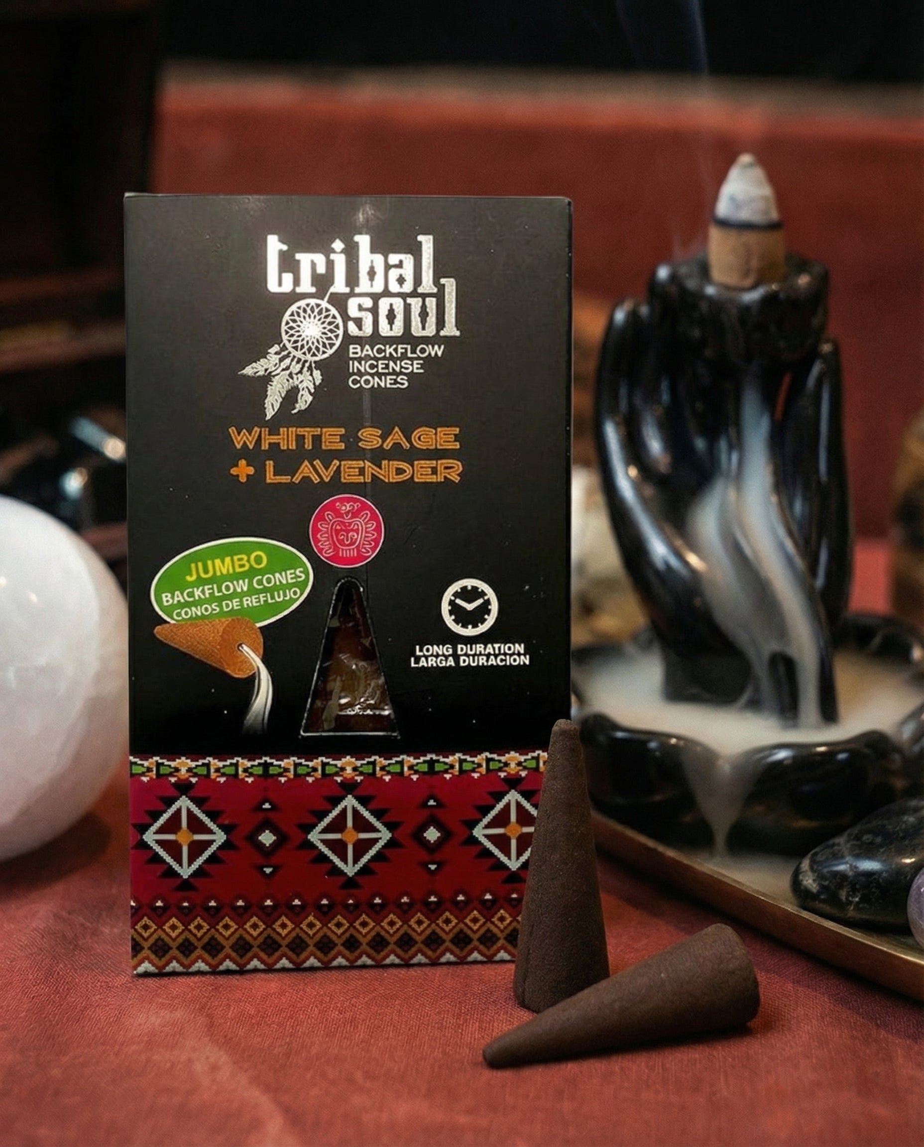 Conuri Parfumate Tribale – Salvie Albă + Lavandă