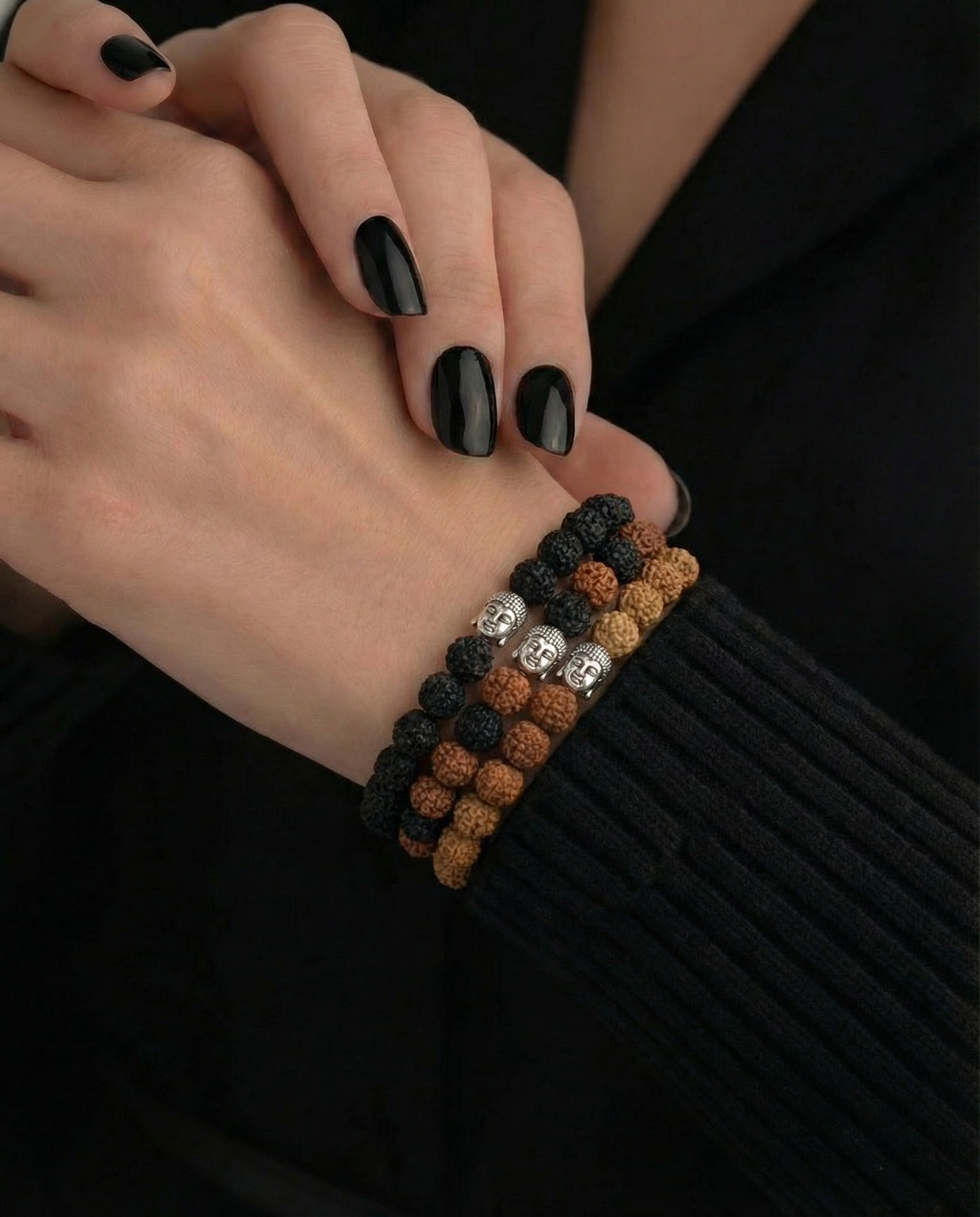 Set 12 Brățări Asortate Rudraksha Buddha