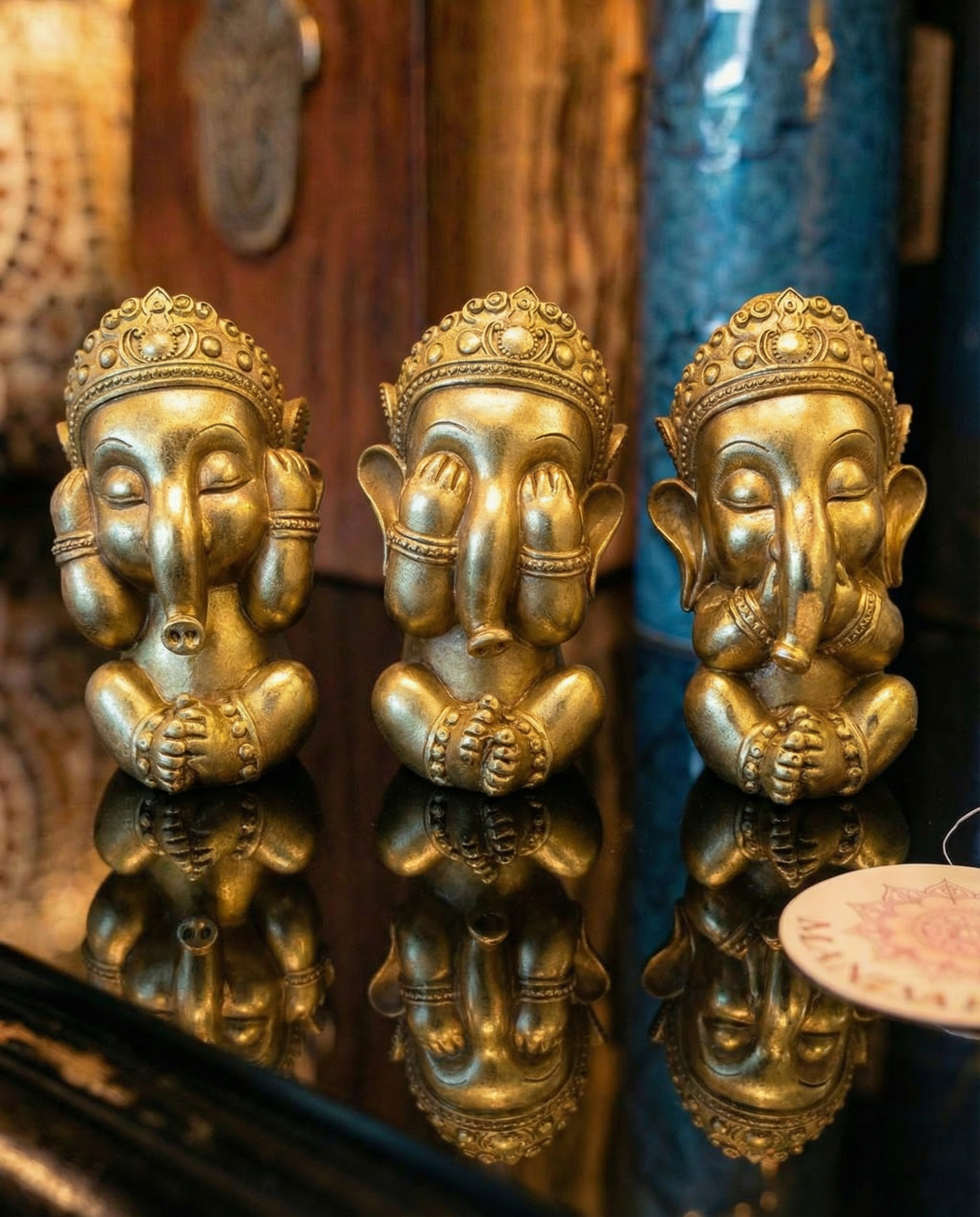 Set 3 Statuete Lord Ganesh