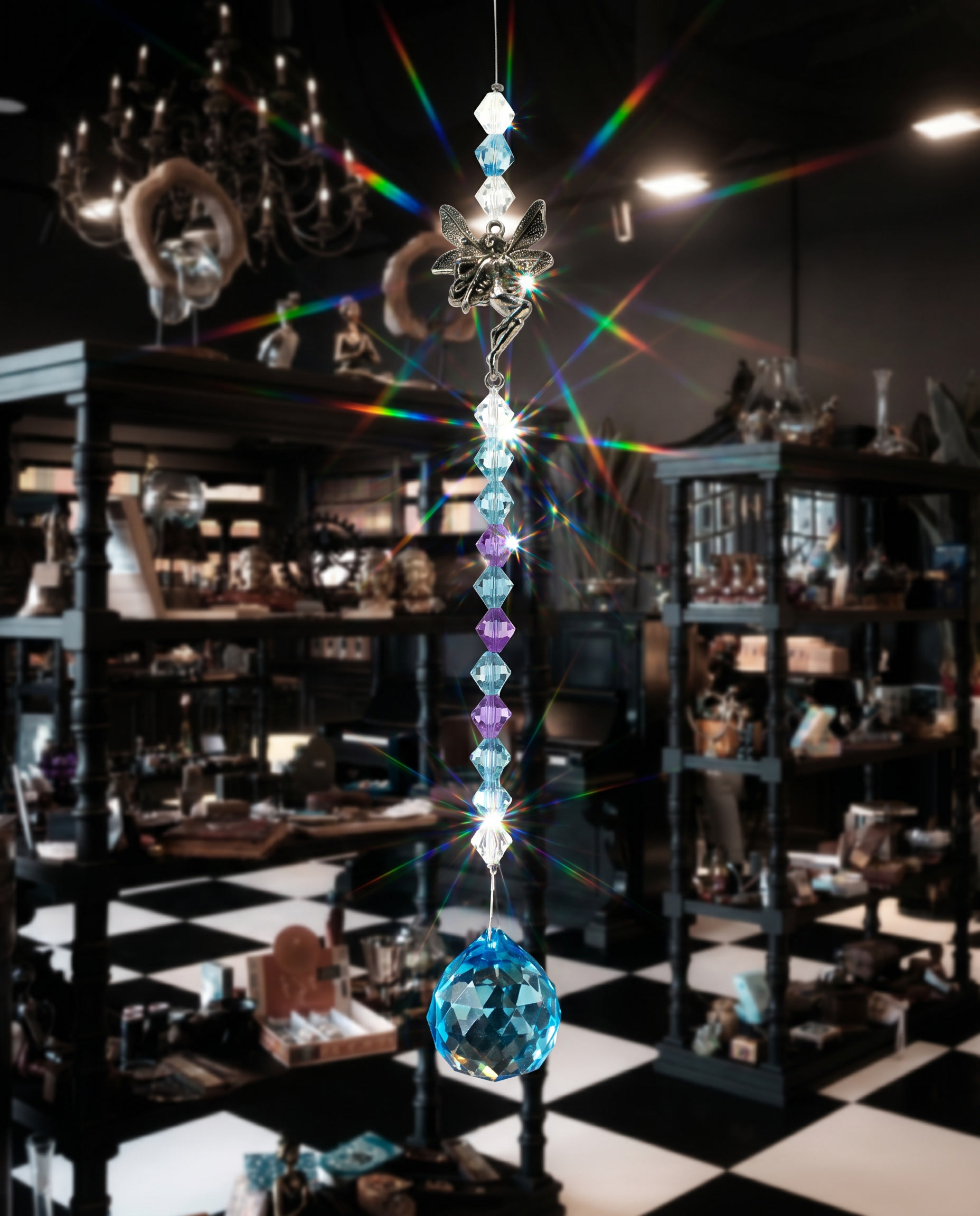 Suncatcher cu Mărgele Turcoaz – Fairy