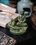Arzător pentru Conuri Parfumate cu Fum Curgător - Buddha Meditativ
