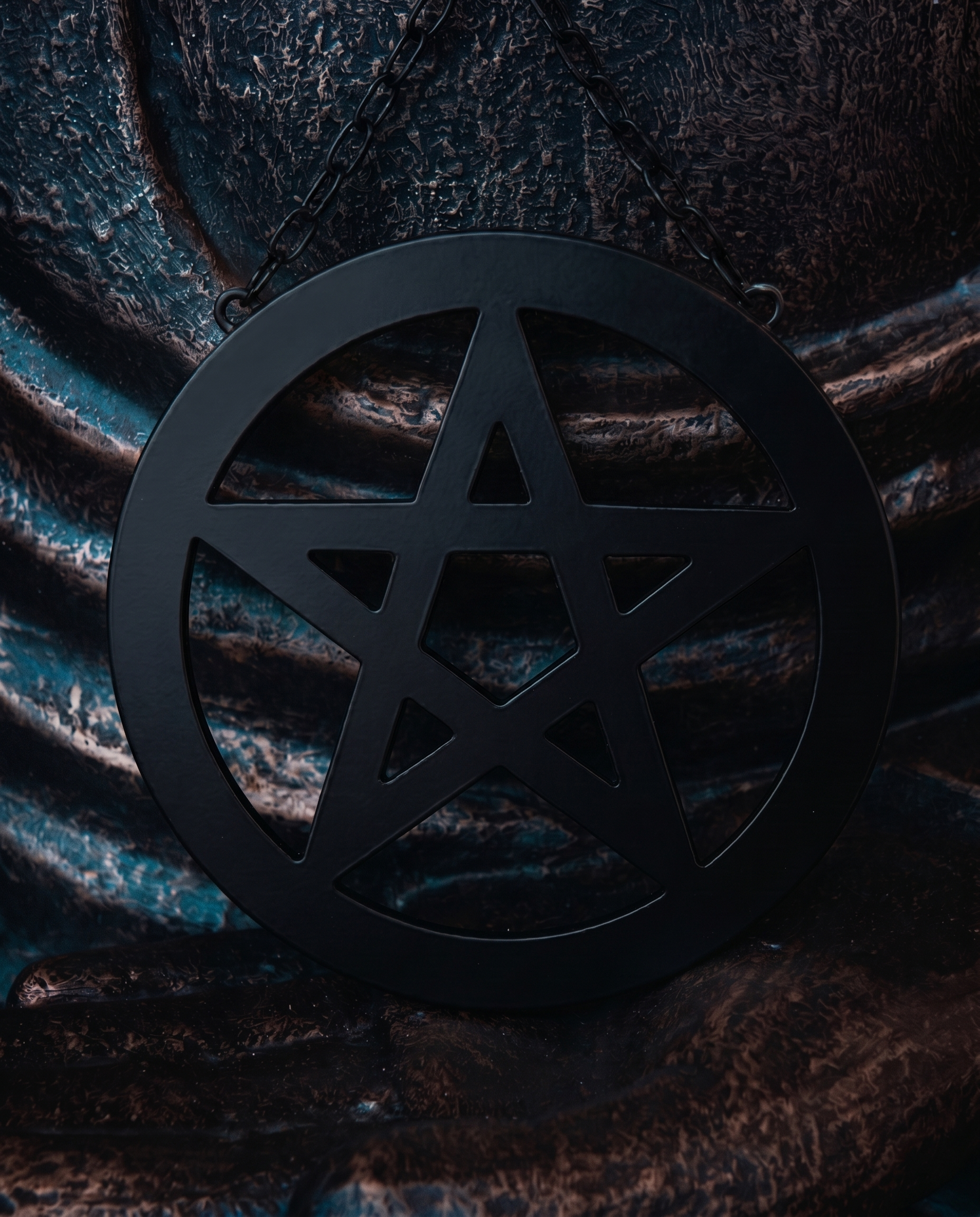 Decorațiune de Perete Pentacle din Metal