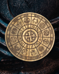 Placă Pendul Zodiac din Lemn de Mango